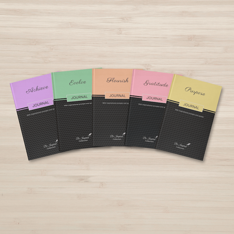 Be Inspired Collection 5-Piece Journal Set Display