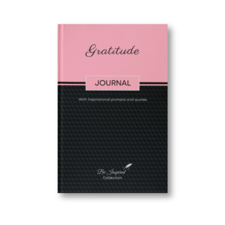 Front cover of the Gratitude-themed inspirational journal