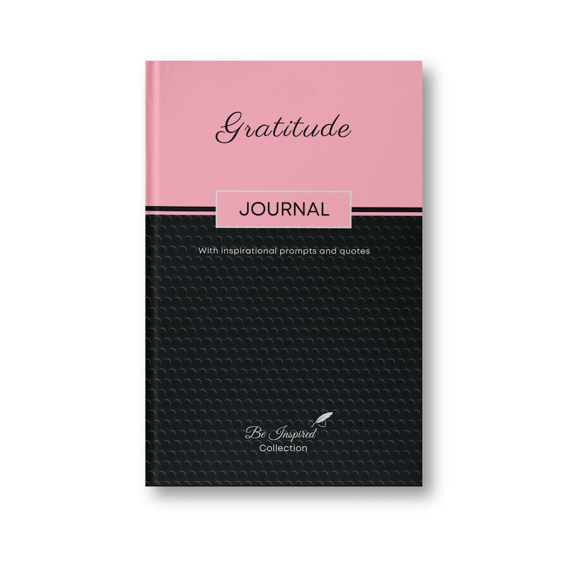 Front cover of the Gratitude-themed inspirational journal