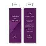 Matching bookmark for Designed to Prosper Bible-themed journal – front and back view.