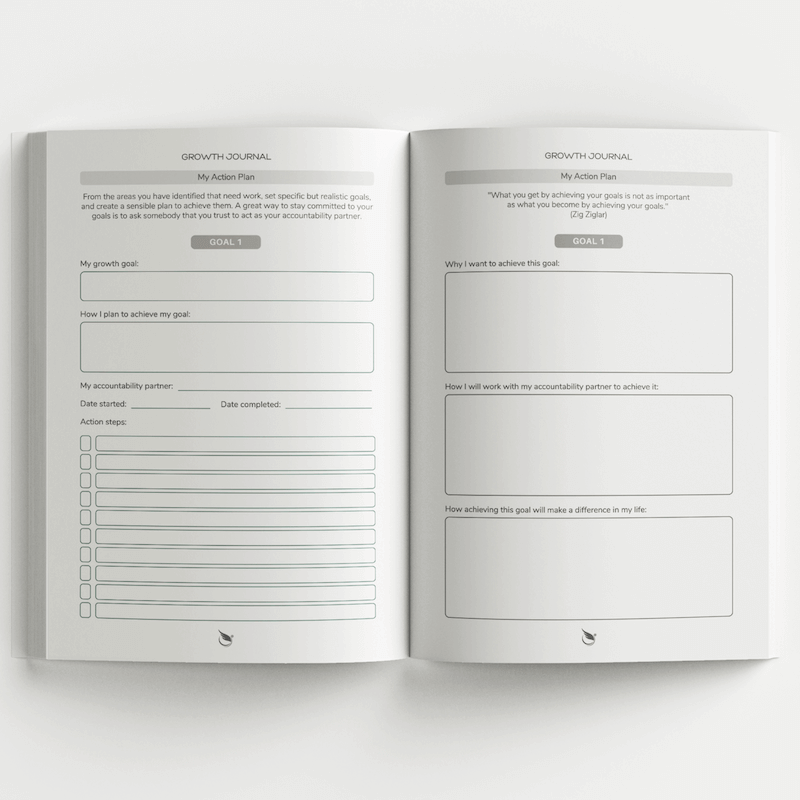 Inside view of our Empower Combo empowerment journal – view 4