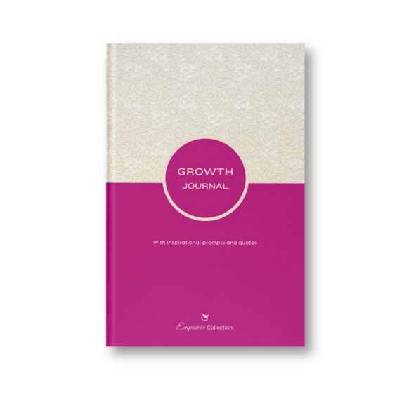 The front cover of our Growth Empowerment journal.