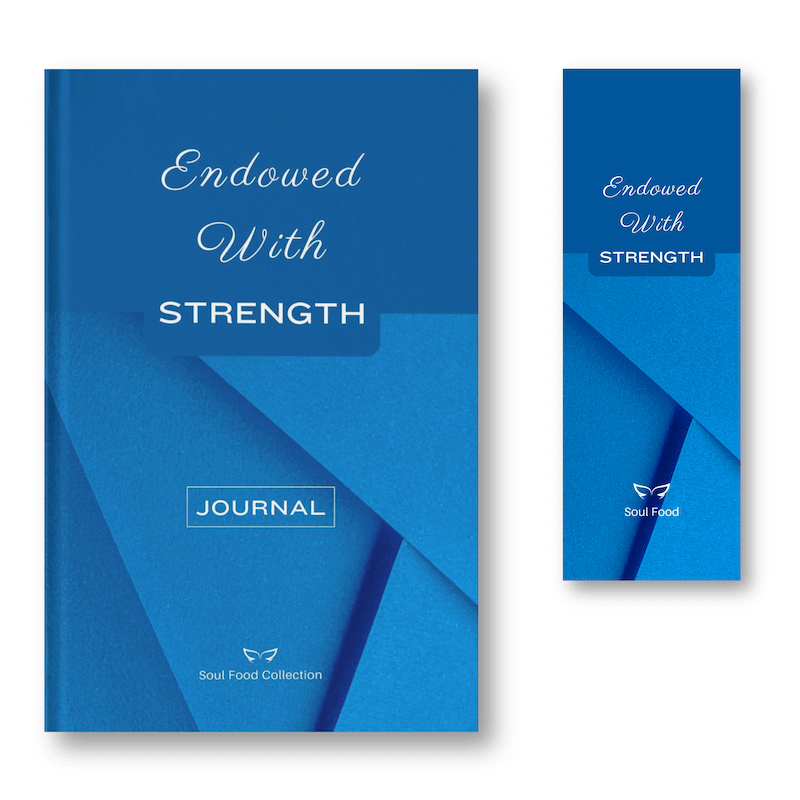 Endowed With Strength Bible-inspired journal and bookmark