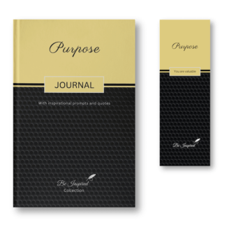 Be Inspired Purpose-themed journal and bookmark