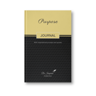 Front cover of the Purpose-themed inspirational journal.