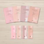 Self-Care 8-Piece Journal and Matching Bookmark Set Display