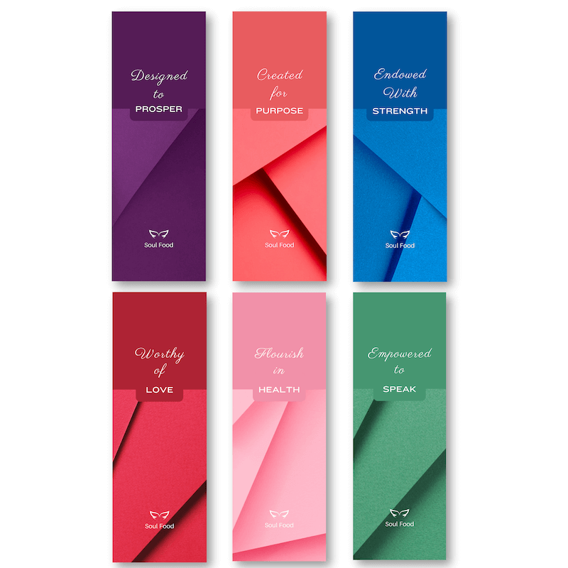 Soul Food Collection 6-Piece Bookmark Set