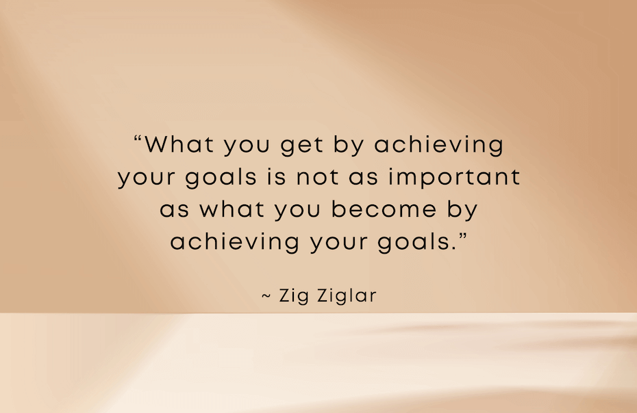 Quote for blog post 'Journaling for goal achievement'