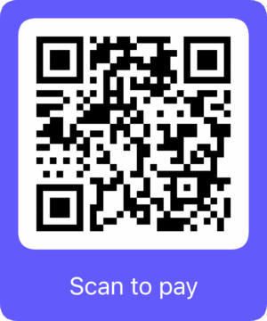 Tip Jar QR code to buy us a coffee for £5