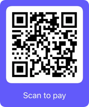 Tip Jar QR code to buy us a coffee for £5