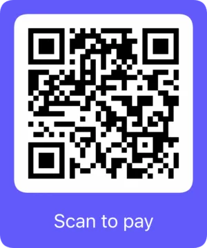 Tip Jar QR code to buy us lunch for £15